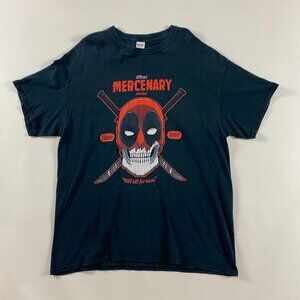 Deadpool T Shirt Men's XL Marvel Comics Wilson's Mercenary Services